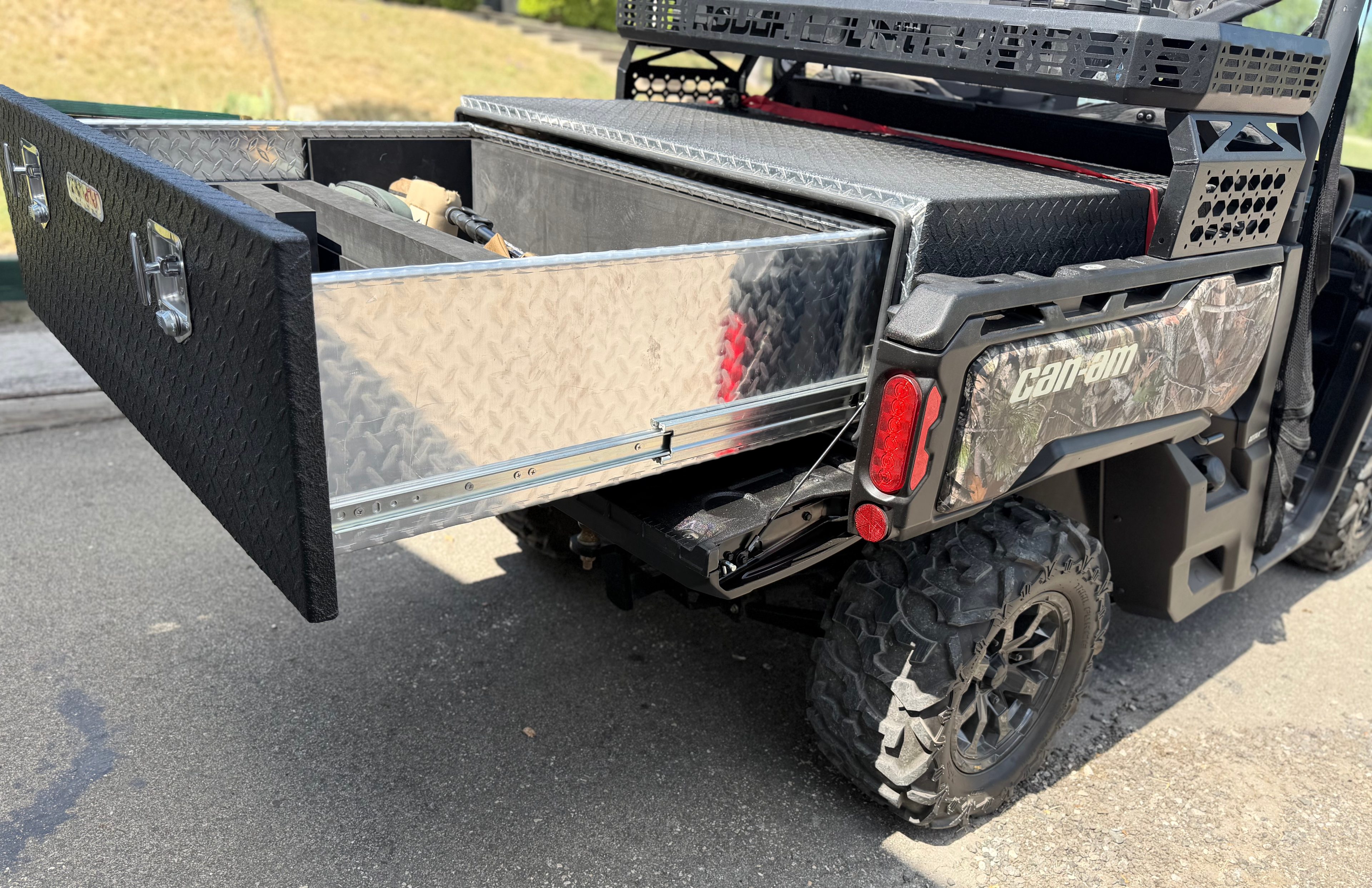 Diamond plate metal surface detail